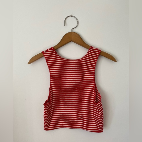 Zara S/S 2018 Striped Crop Tank - Picture 2 of 3